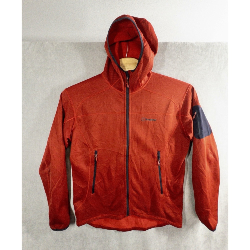 Berghaus Full Zip Red Hoodie Mens XL Gorpcore Outdoors Ski